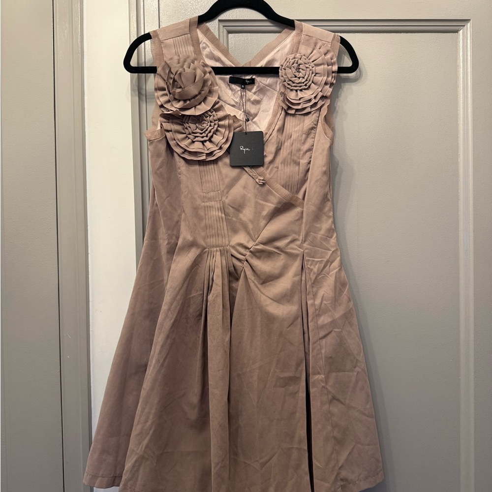 NWT Ryu Mini Dress with Rosette Details